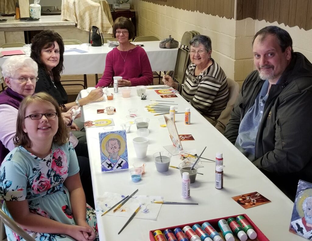 Icon Painting Class in Our Parish - St. Marys Orthodox Church