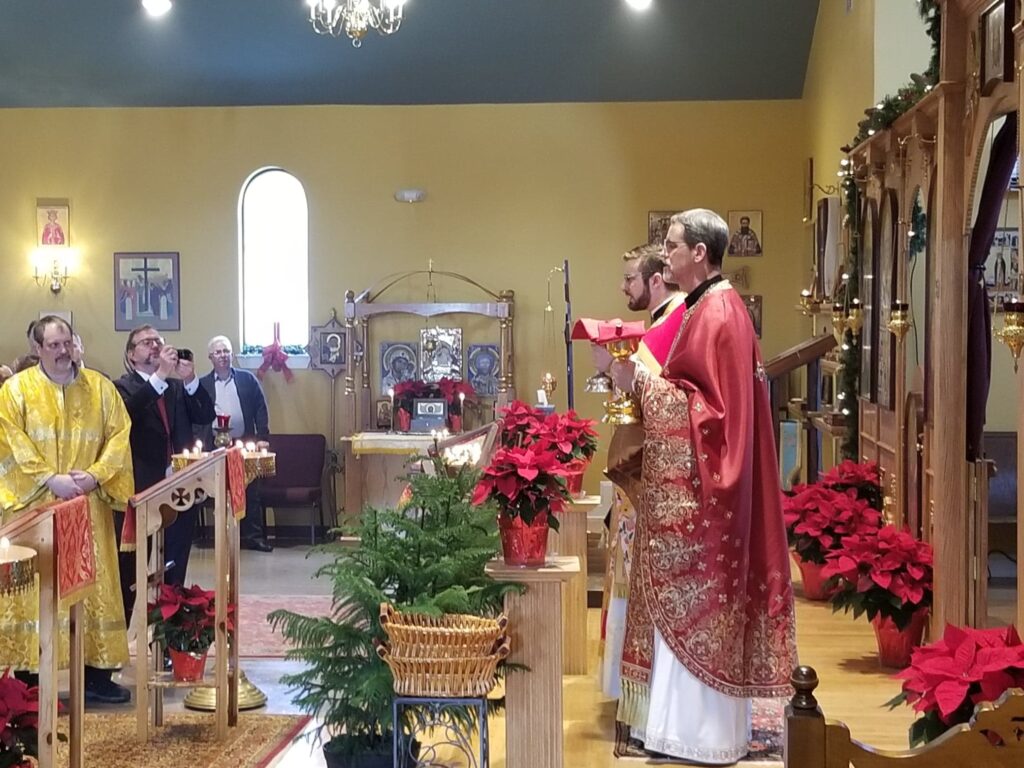 Communion at Holy Apostles Church in Mechanicsburg, PA.